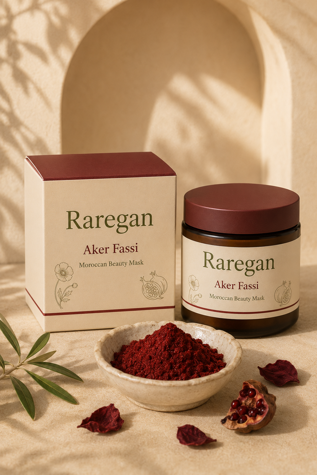 Raregan Aker Fassi Face Mask – 100% Natural & Pure | Made in Morocco